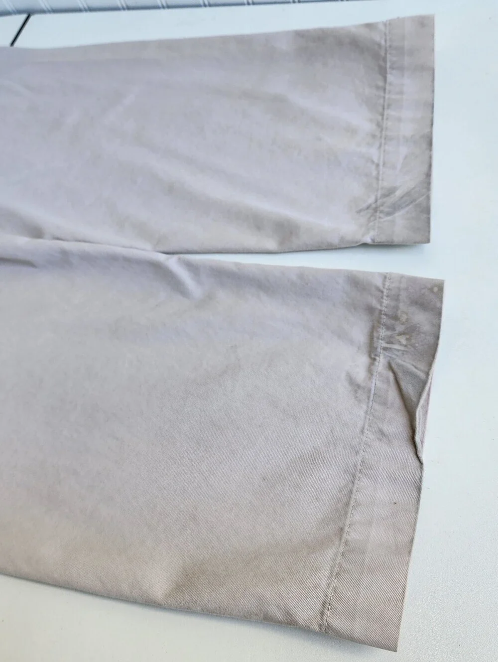 Banana Republic Men's 100% Cotton Straight Chino Khaki Pants Flat Front 36 X 30